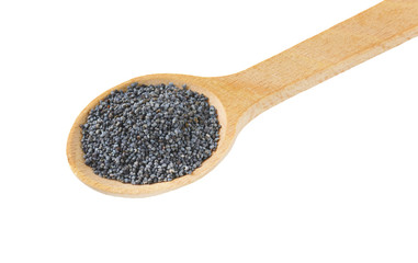 spoon of poppy seeds