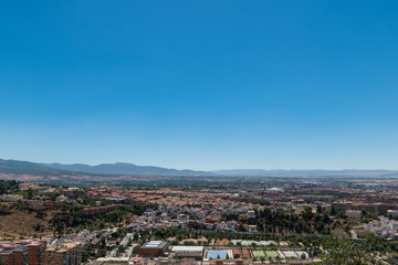 Fototapeta na wymiar City in the mountains - Granada, Spain