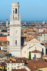 Cathedral and Aerial View of Verona - Italy