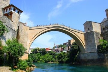 Fototapeta na wymiar Mostar old bridge