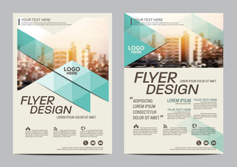 Green Brochure Layout design template. Annual Report Flyer Leaflet cover Presentation Modern background. illustration vector in A4 size