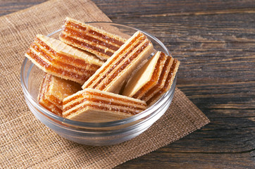 Wafers with apricot layers