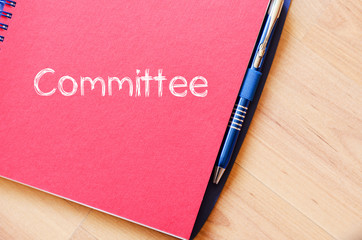 Committee text concept on notebook - 119875033