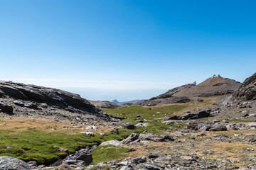 Rocky  mountains of Sierra Nevada on a sunny day