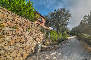Fototapeta premium brick wall in Porto Rotondo