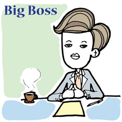 business man cartoon vector character