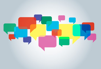 chat box , message box communication background