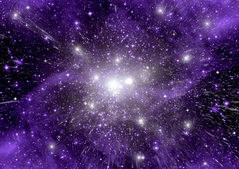 galaxy in a free space