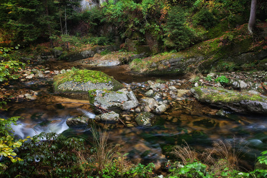 Stream in Karkonosze Mountains
