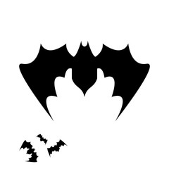 vector halloween bat icon.