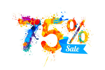 seventy five (75) percents sale