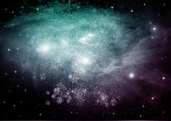 galaxy in a free space