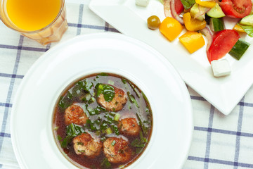 Soup with Meat Balls
