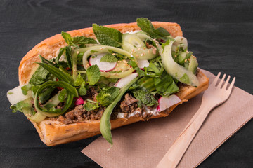 Sandwich mit Salat