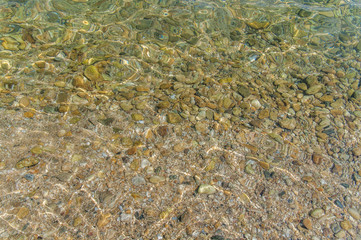 Sea pebble stone background
