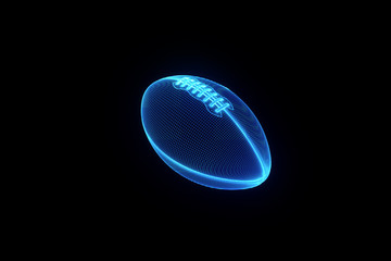 Football in Hologram Wireframe Style. Nice 3D Rendering
- 119884035