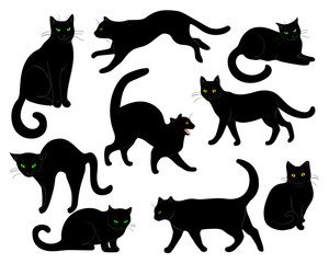 black cats set - 119885871