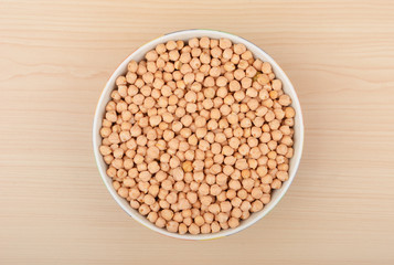 Chickpea in ceramic bowl