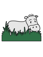 grass eat eating hungry shrubbery comic cartoon sweet little cute baby hippo happy child