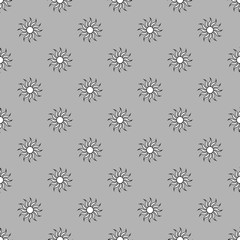 Flowers geometric seamless pattern 30.09