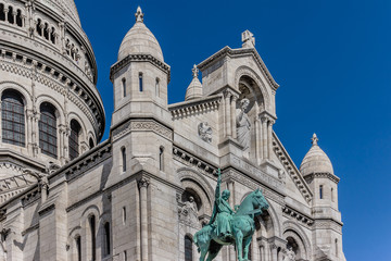 Fototapeta na wymiar Roman Catholic Basilica Sacre Coeur (1875 – 1914). Paris, France