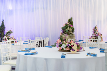 served table for banquet