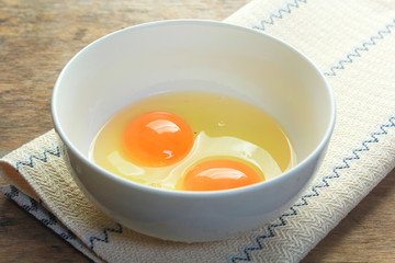 eggs prepare for cooking