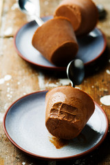 homemade chocolate  ice cream