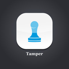 tamper blue icon