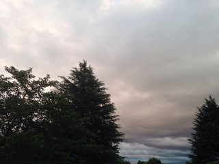 cloudy evening sky