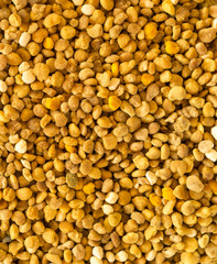 Big bunch of bee pollen granules texture