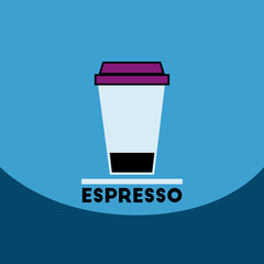flat vector icon design collection cup of espresso