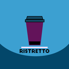 flat vector icon design collection ristretto to go