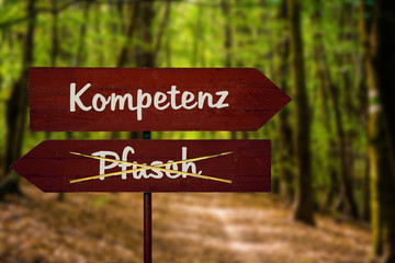 Schild 104 - Kompetenz