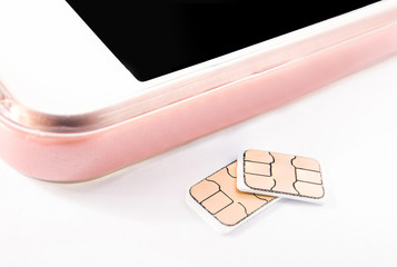 nano sim card and smart phone