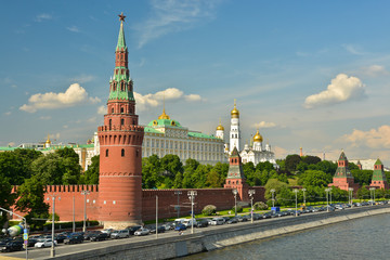 The Moscow Kremlin in the late spring.
