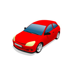 Car. Isolated on white. Vector illustration.