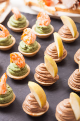 Gourmet delicious tartlets