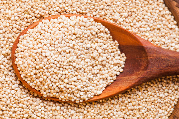 Pile of quinoa grain