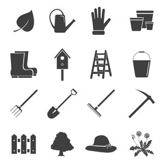 Garden icons set.