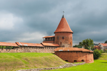 Historical medieval Castle in Kaunas, Lithuania