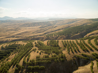 Fototapeta na wymiar Aerial landscape in Crimea