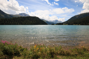 Fototapeta premium Lago di Champfer - Engadina