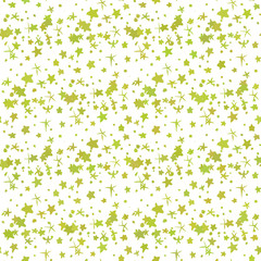 Seamless vector background pattern with freehand golden stars