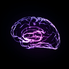 Brain Background with brain easy editable
