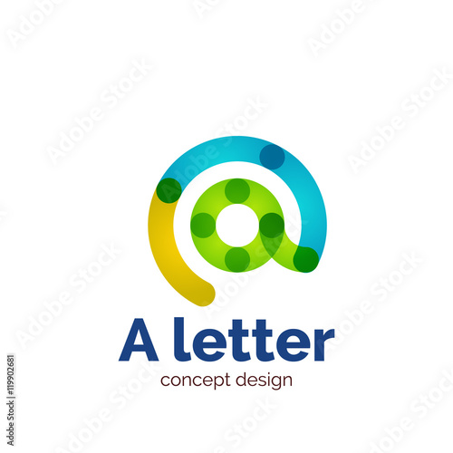 "Vector modern minimalistic letter concept logo" fichier vectoriel
