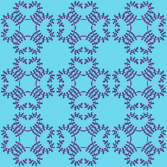 Beautiful floral ornament, Vector seamless pattern.
