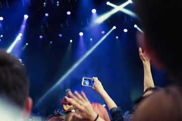 Crowd at a open air concert