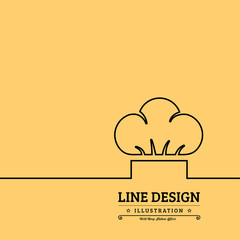 Chef hat vector illustration