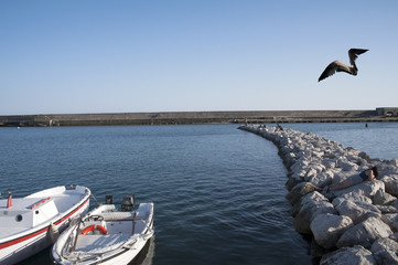 People on the quayside